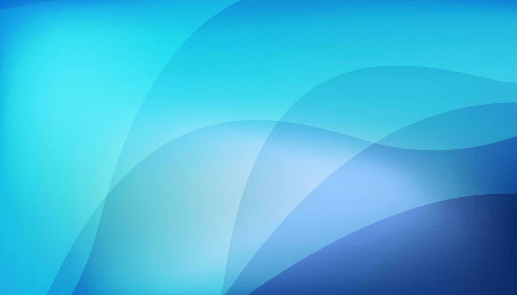 Abstract transparant wave shape blue color background vector