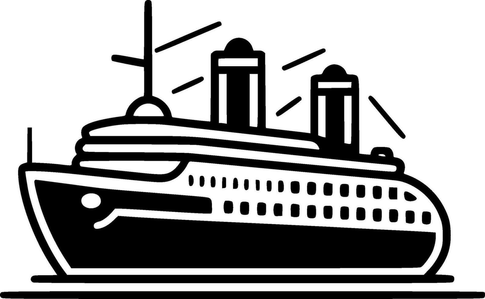 Cruise - Minimalist and Flat Logo - Vector illustration