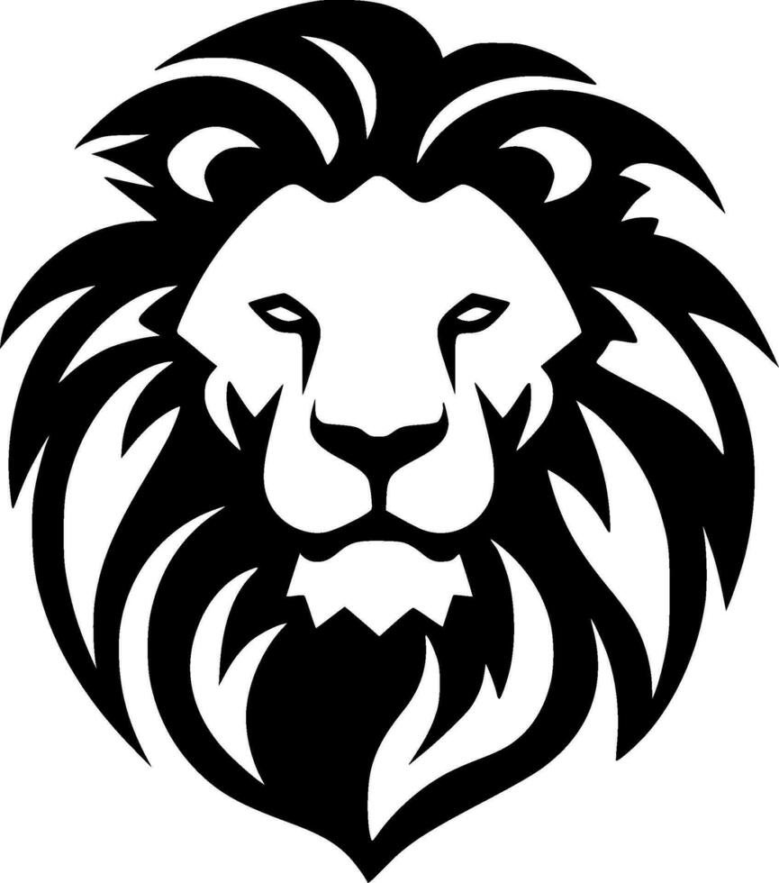 Lion - Minimalist and Flat Logo - Vector illustration