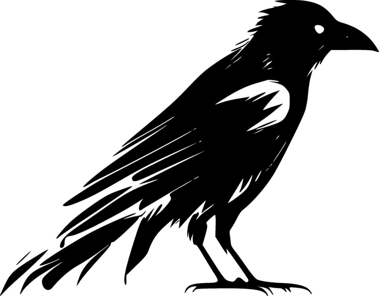 Crow - High Quality Vector Logo - Vector illustration ideal for T-shirt graphic