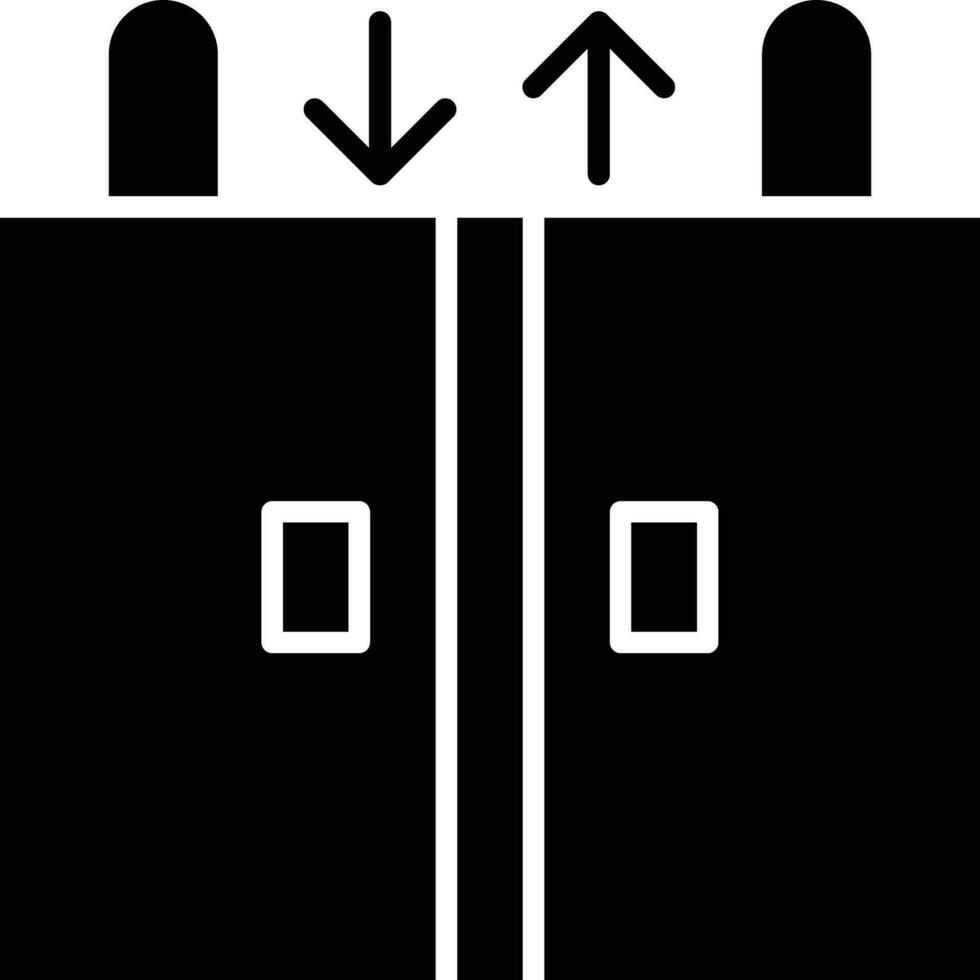 elevator filled line icon for download vector