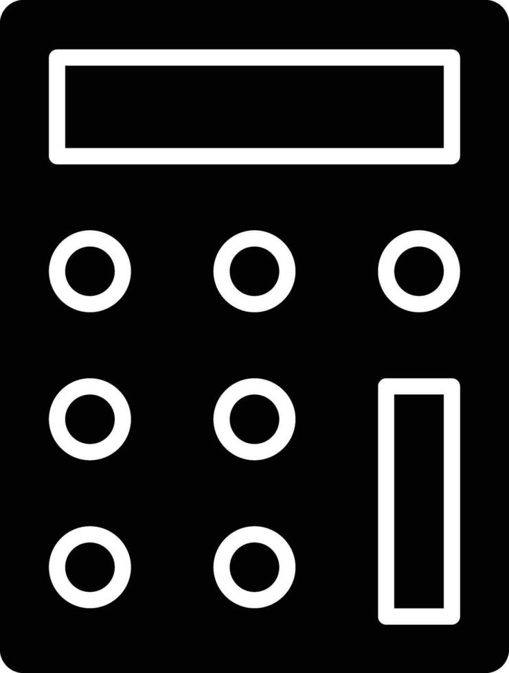 calculator filled icon vector