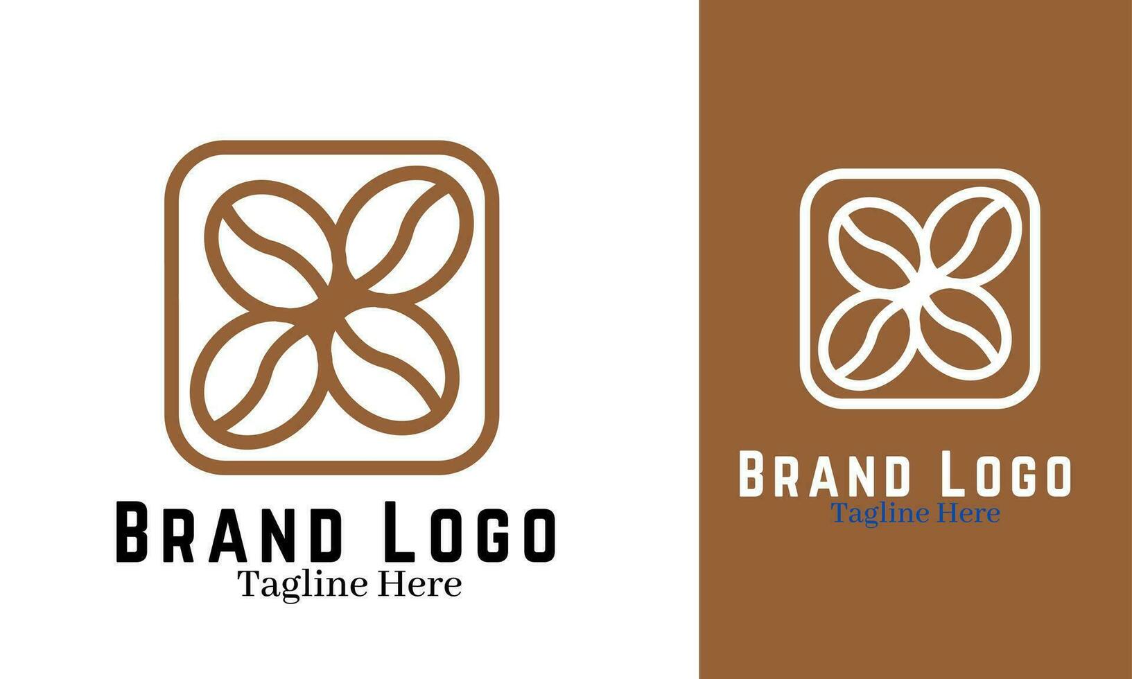 Coffee logo design vector illustration, brand identity emblem