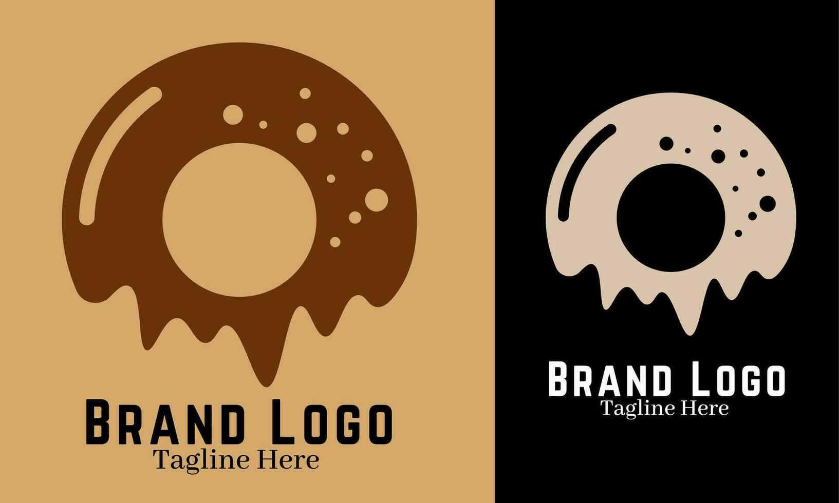 Dessert logo brand identity emblem vector