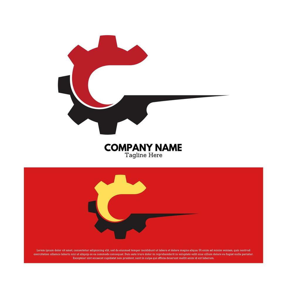 Mechanic logo vector design illustration, brand identity emblem