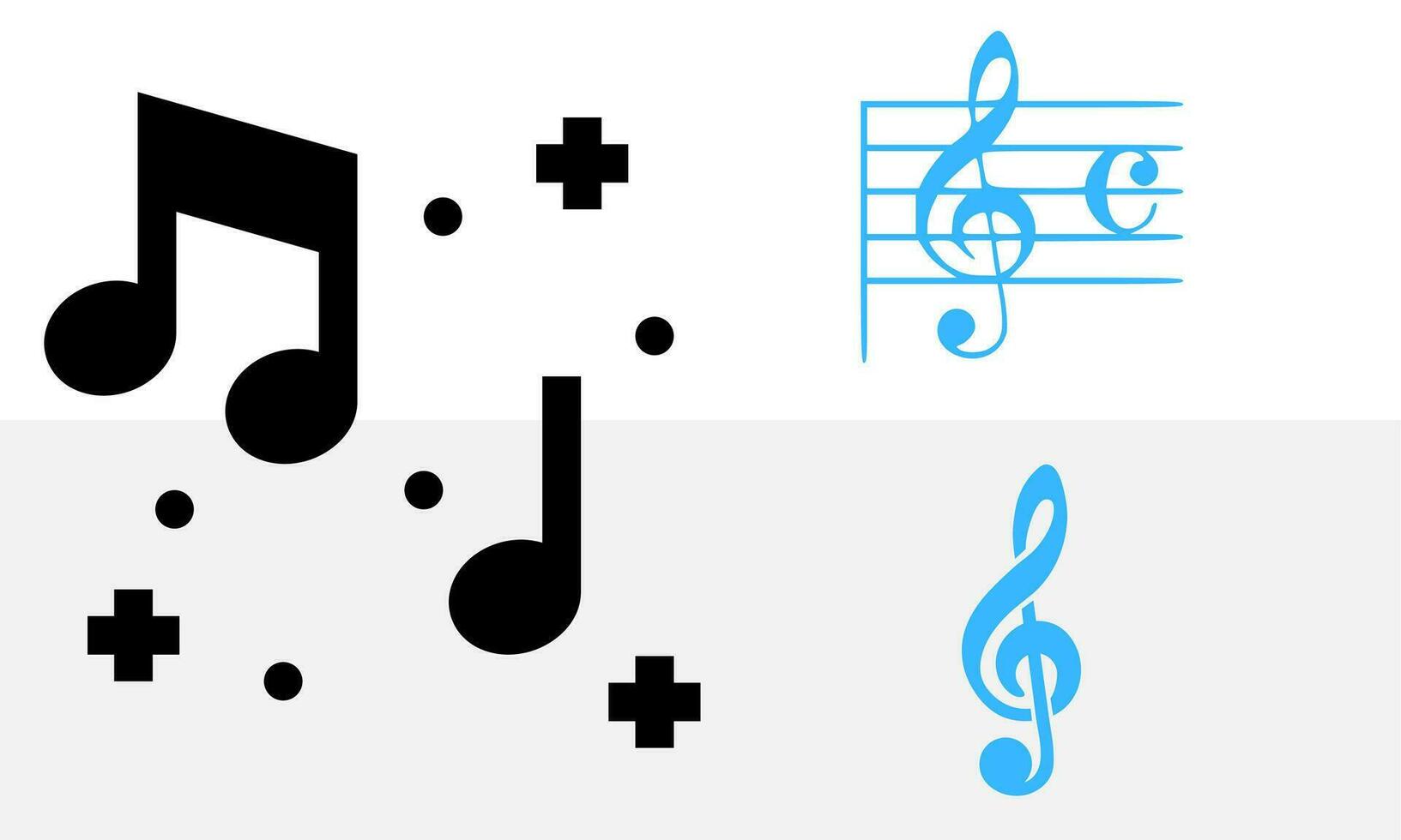 Music logo vector design illustration