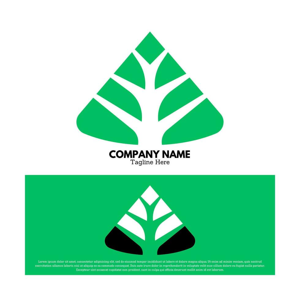 Tree logo design vector illustration