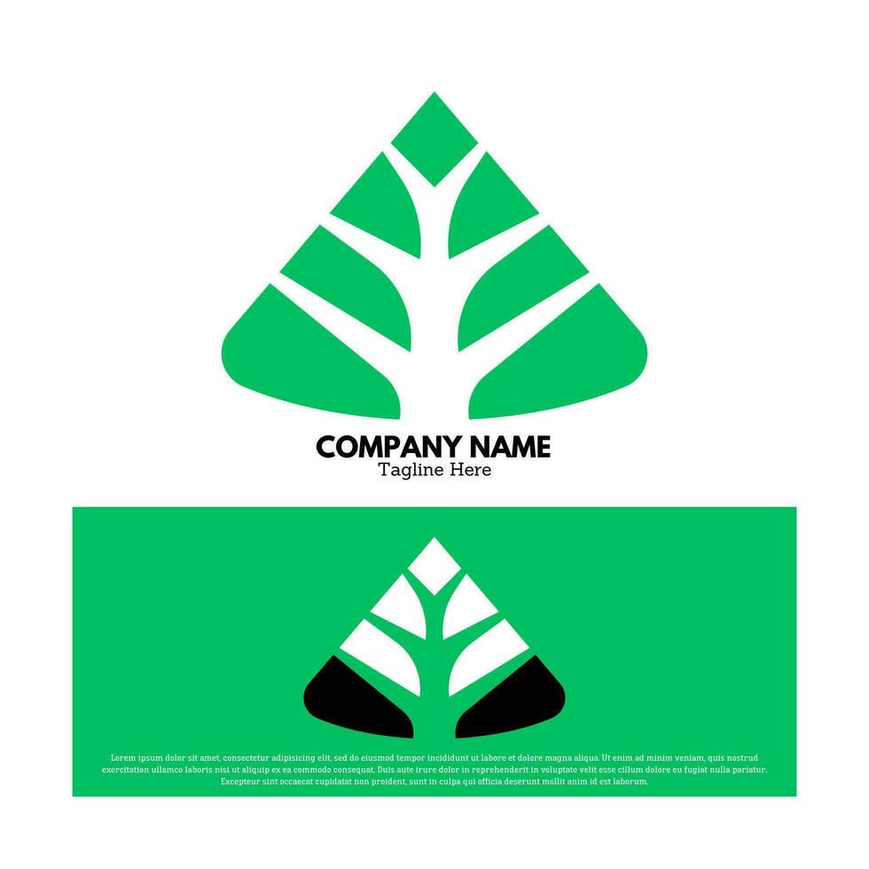 Tree logo design vector illustration