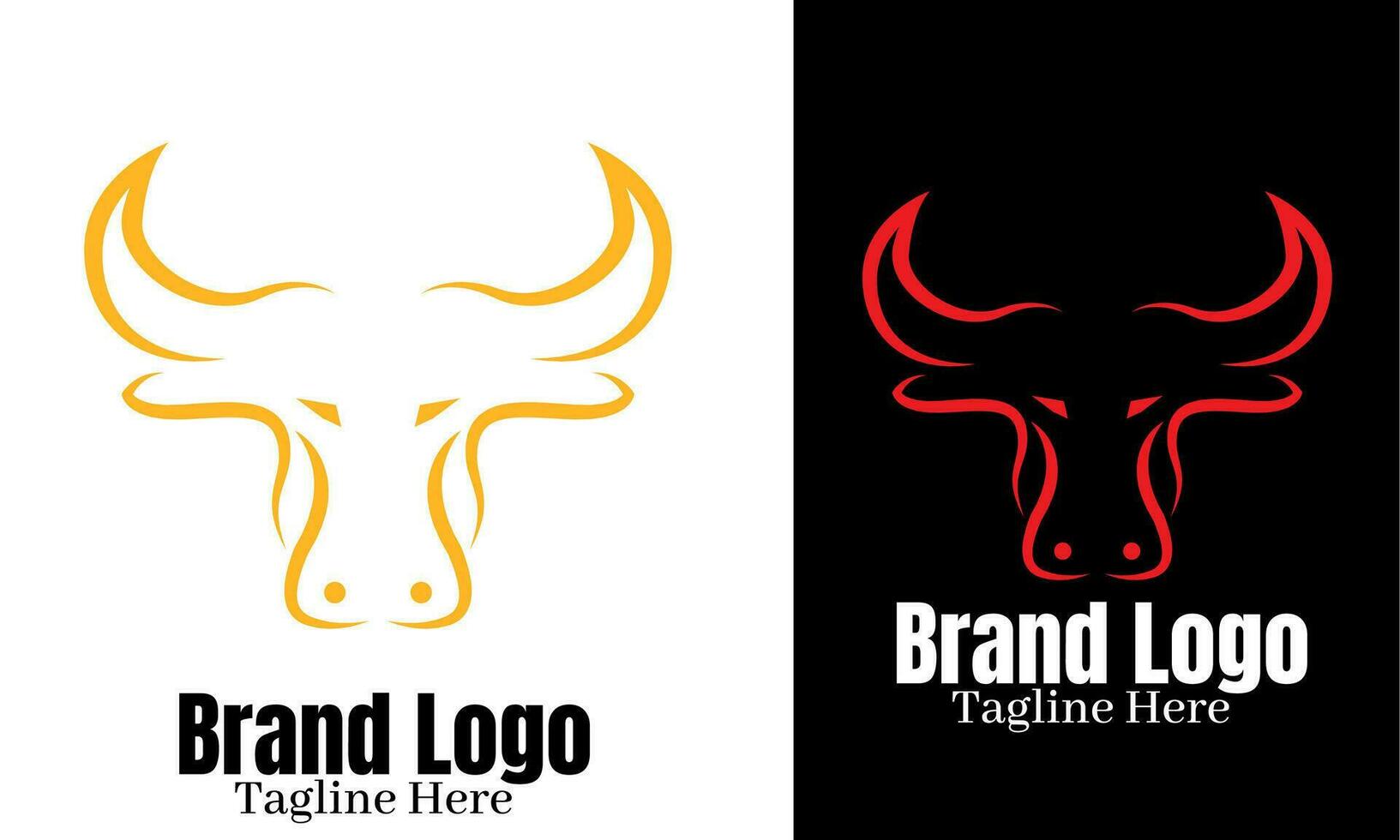 Buffalo logo vector, brand identity emblem vector