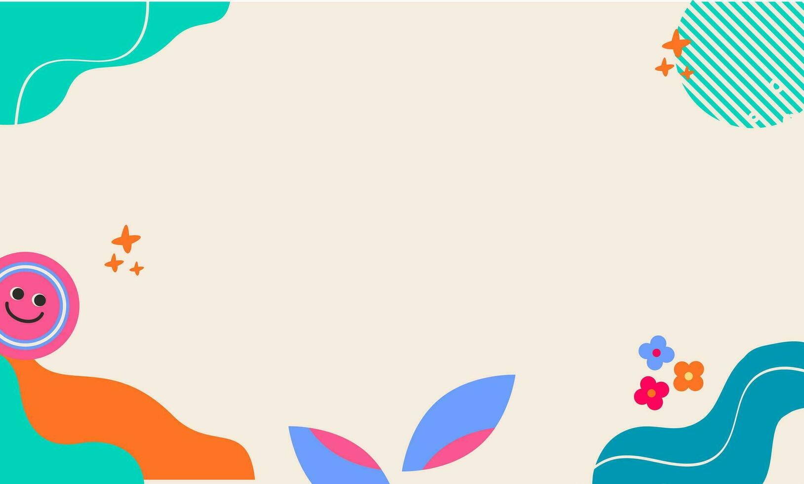 Geometric background vector illustration, Memphis style design