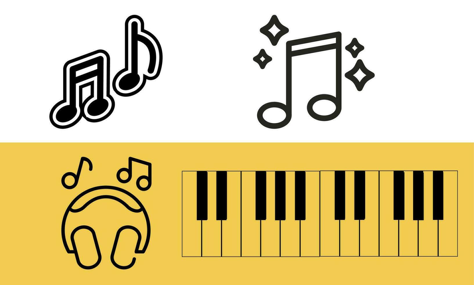 Music logo vector design illustration