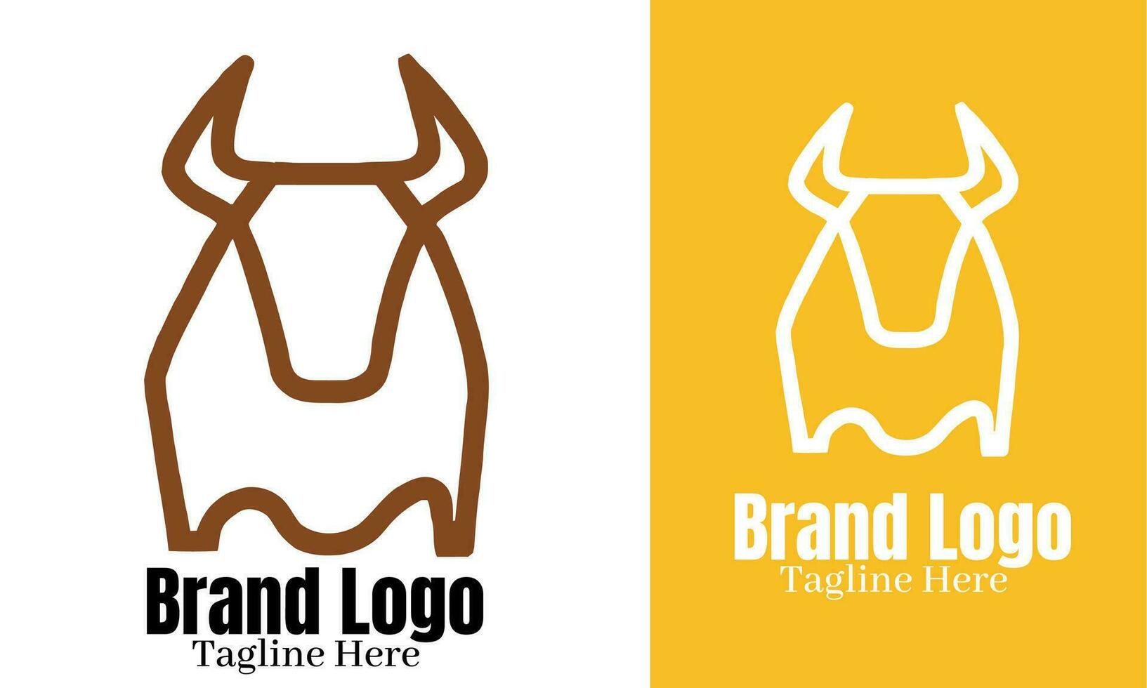 Buffalo logo vector, brand identity emblem vector