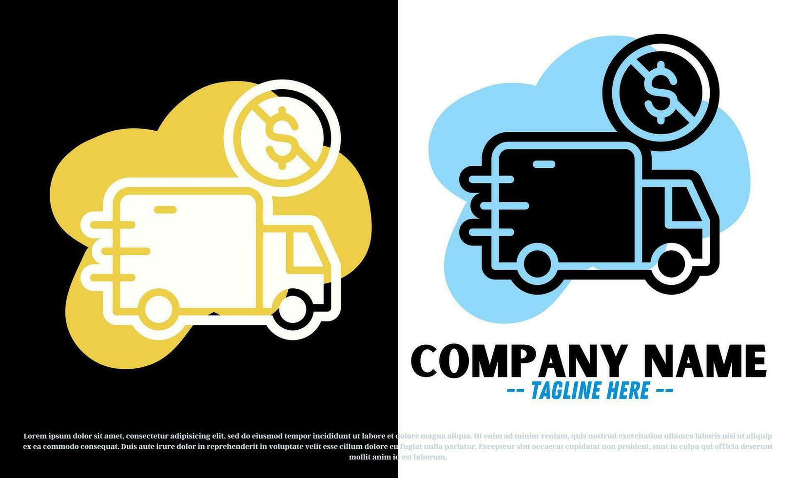 Free delivery logo design vector