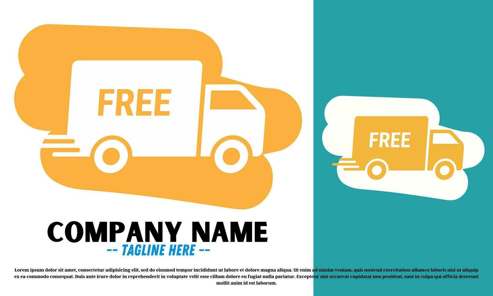 Free delivery logo design vector