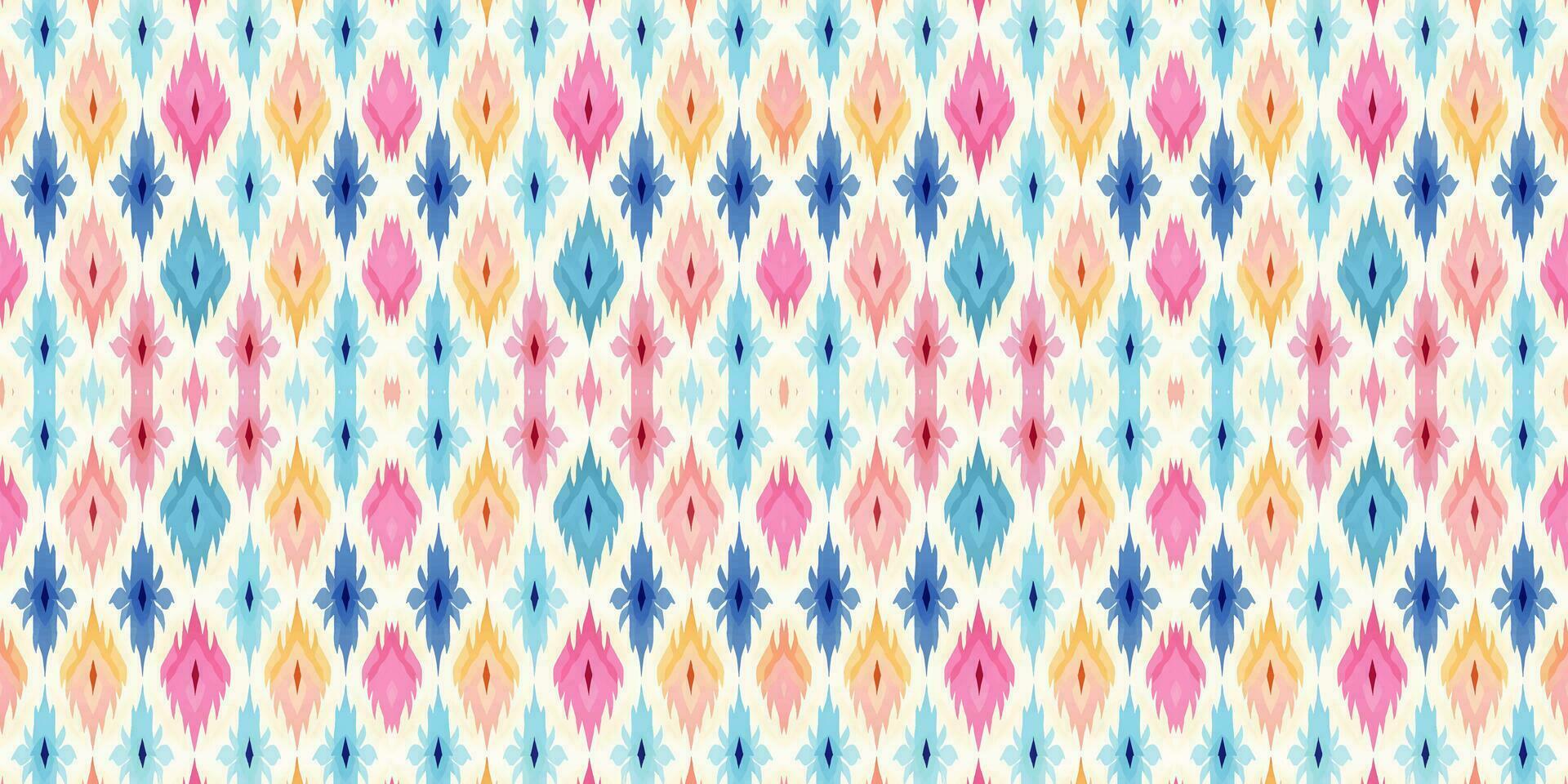 Seamless batik pattern, Seamless floral batik pattern, and Seamless motif pattern resemble ethnic boho, Aztec, and ikat styles. designed for use in satin, wallpaper, fabric, curtain, carpet, Batik vector