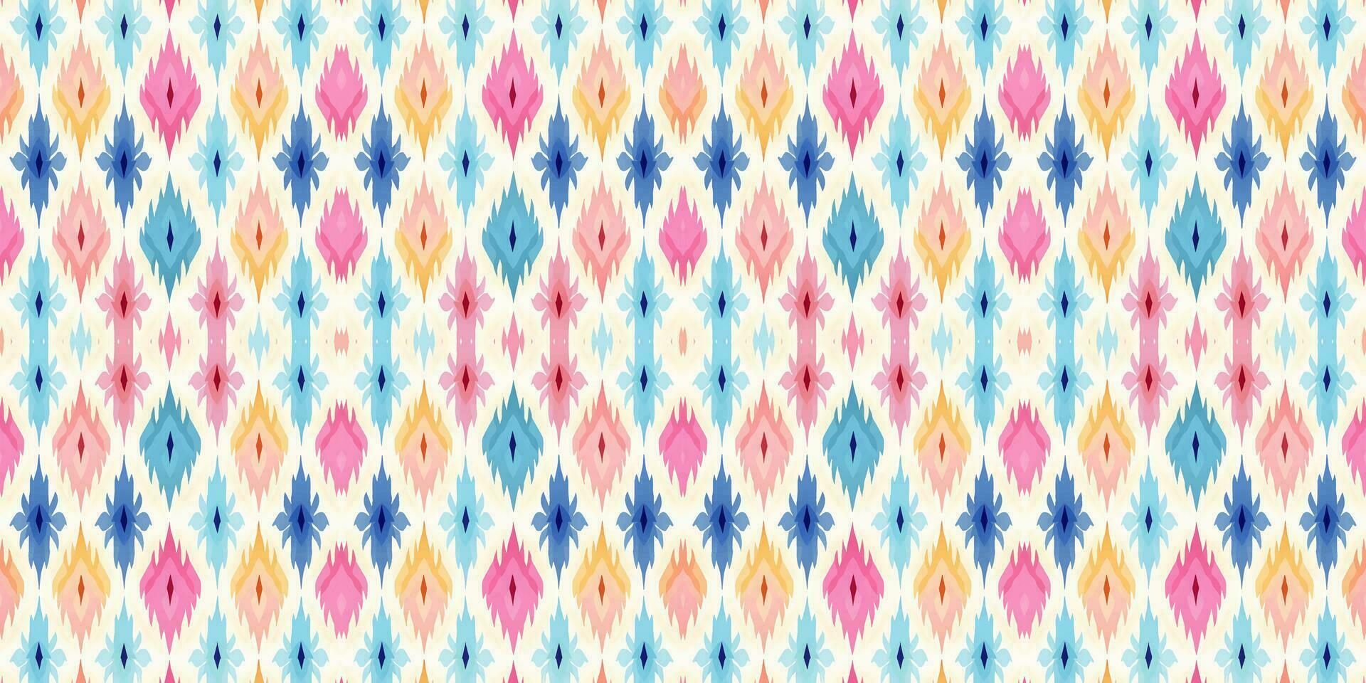 Seamless batik pattern, Seamless floral batik pattern, and Seamless motif pattern resemble ethnic boho, Aztec, and ikat styles. designed for use in satin, wallpaper, fabric, curtain, carpet, Batik vector