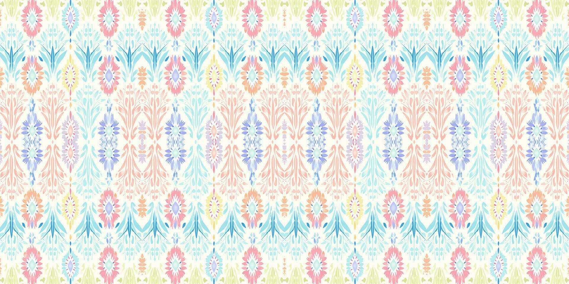Seamless batik pattern, Seamless floral batik pattern, and Seamless motif pattern resemble ethnic boho, Aztec, and ikat styles. designed for use in satin, wallpaper, fabric, curtain, carpet, Batik vector