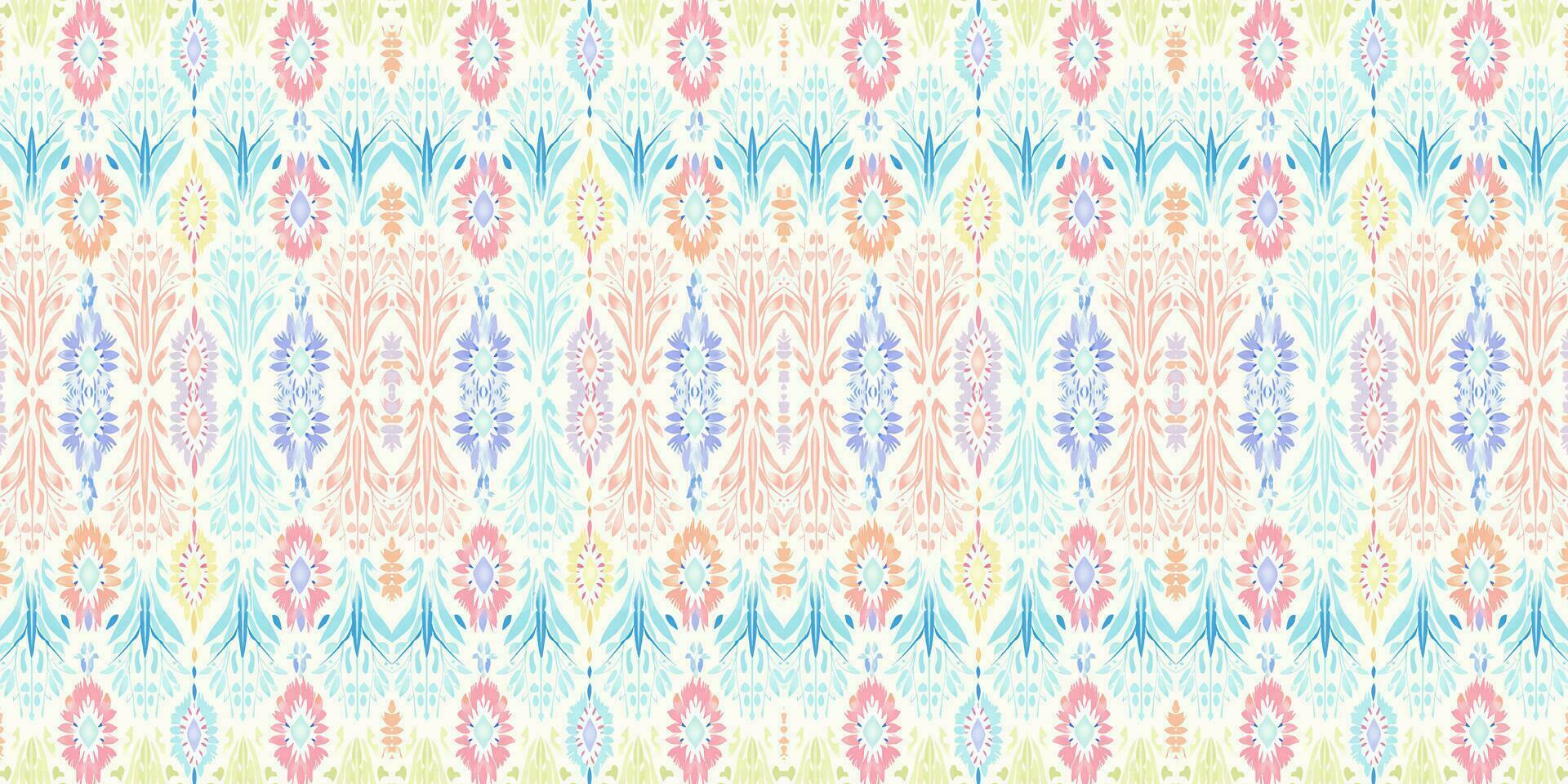 Seamless batik pattern, Seamless floral batik pattern, and Seamless motif pattern resemble ethnic boho, Aztec, and ikat styles. designed for use in satin, wallpaper, fabric, curtain, carpet, Batik vector