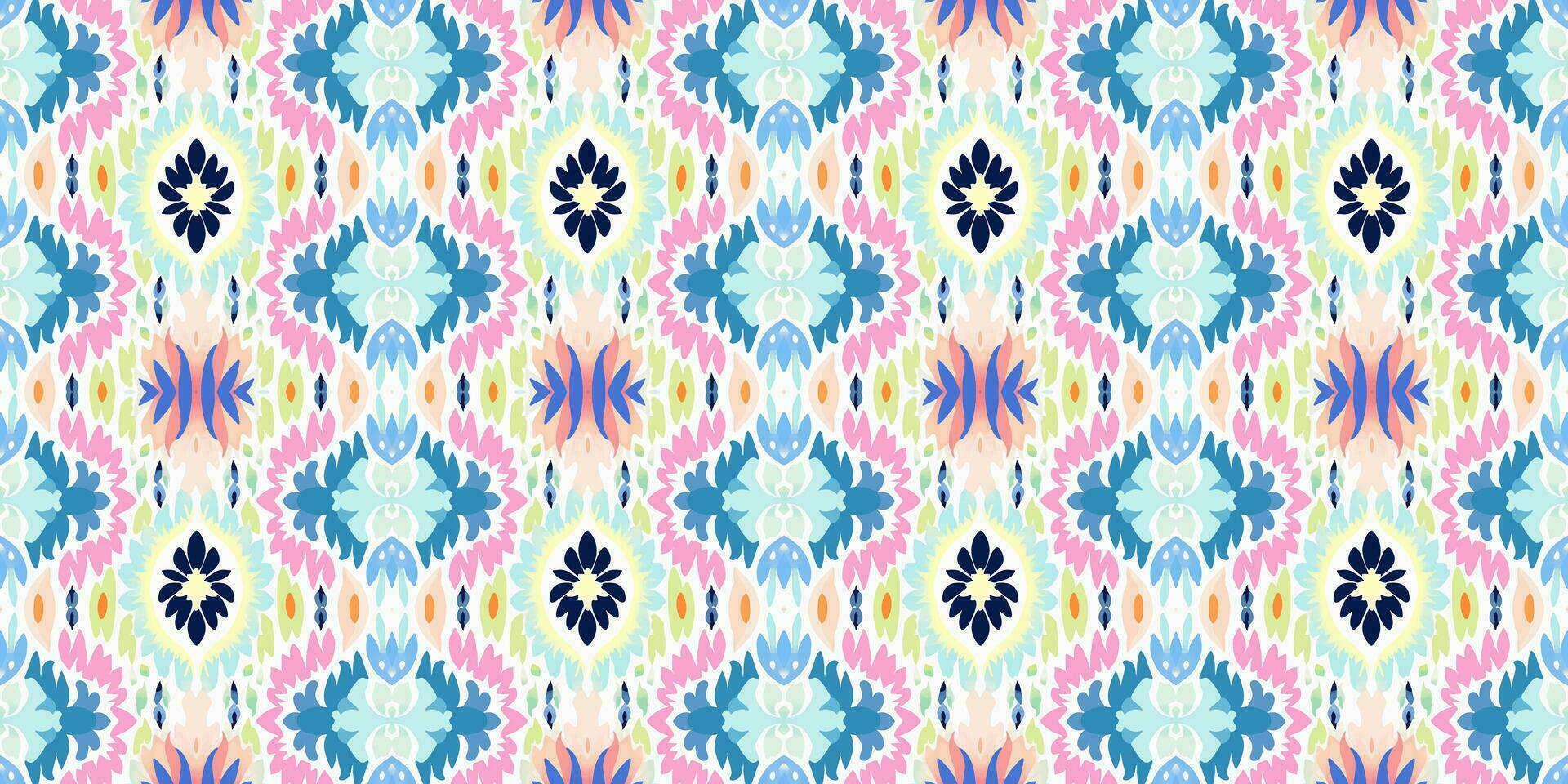 Seamless batik pattern, Seamless floral batik pattern, and Seamless motif pattern resemble ethnic boho, Aztec, and ikat styles. designed for use in satin, wallpaper, fabric, curtain, carpet, Batik vector