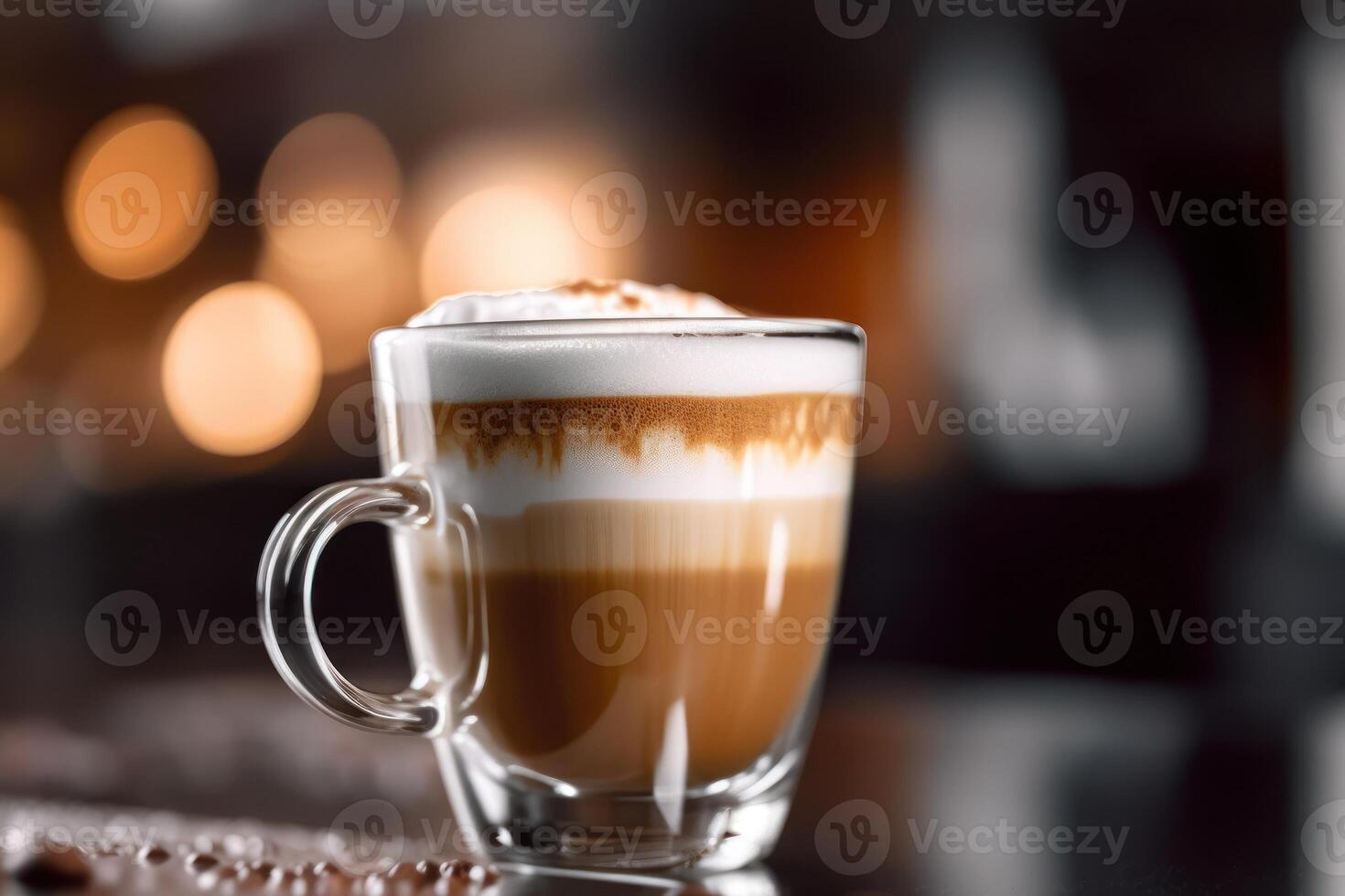 stock photo of close up a cup macchiato food photography