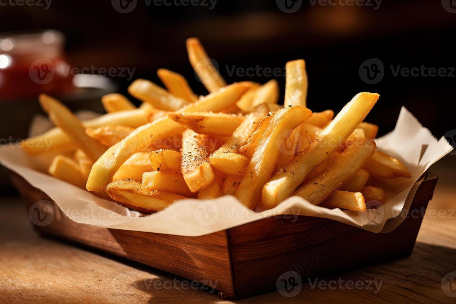 stock photo of fried fries Cinematic Editorial food photography