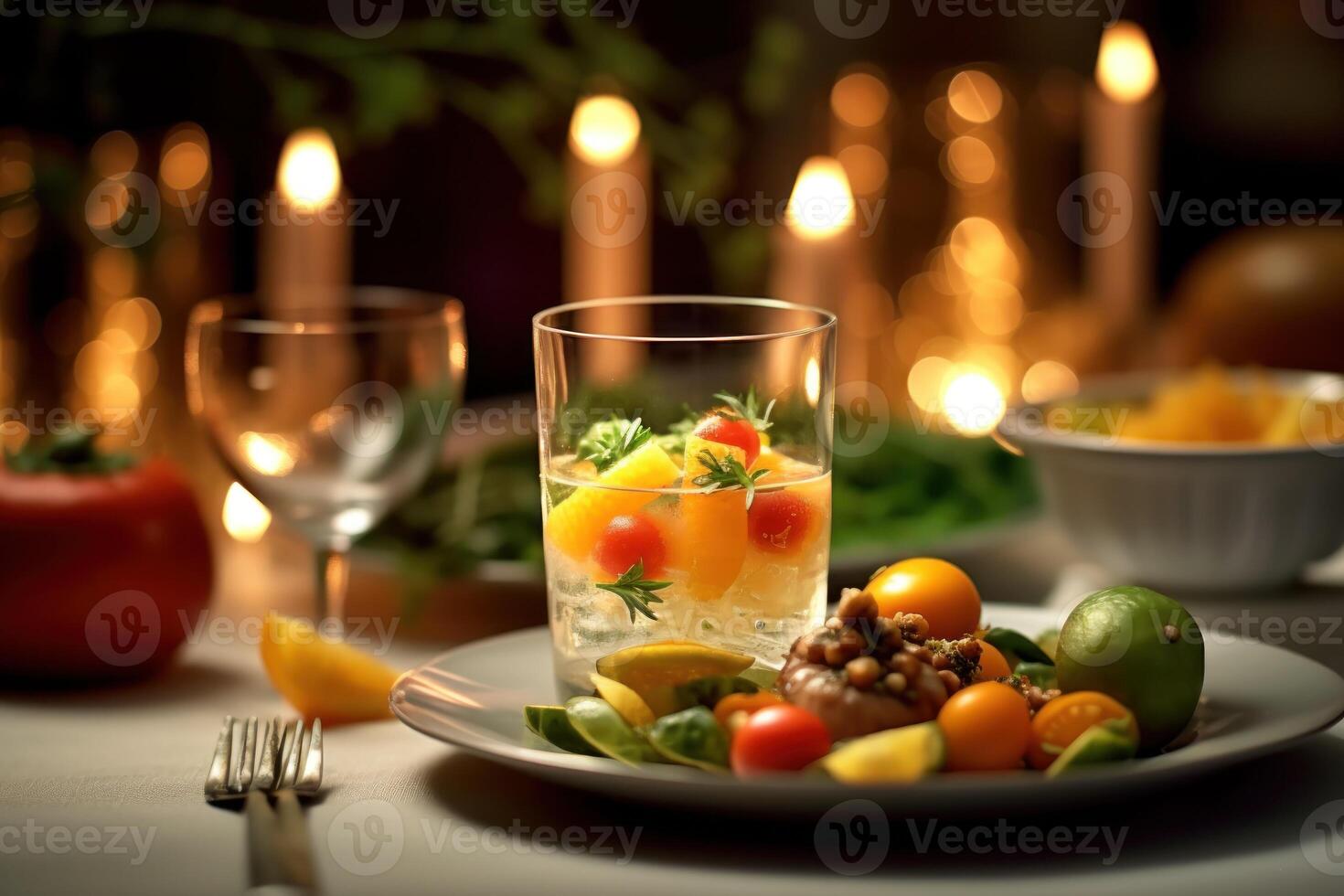 stock photo of healthy dinner Editorial food photography