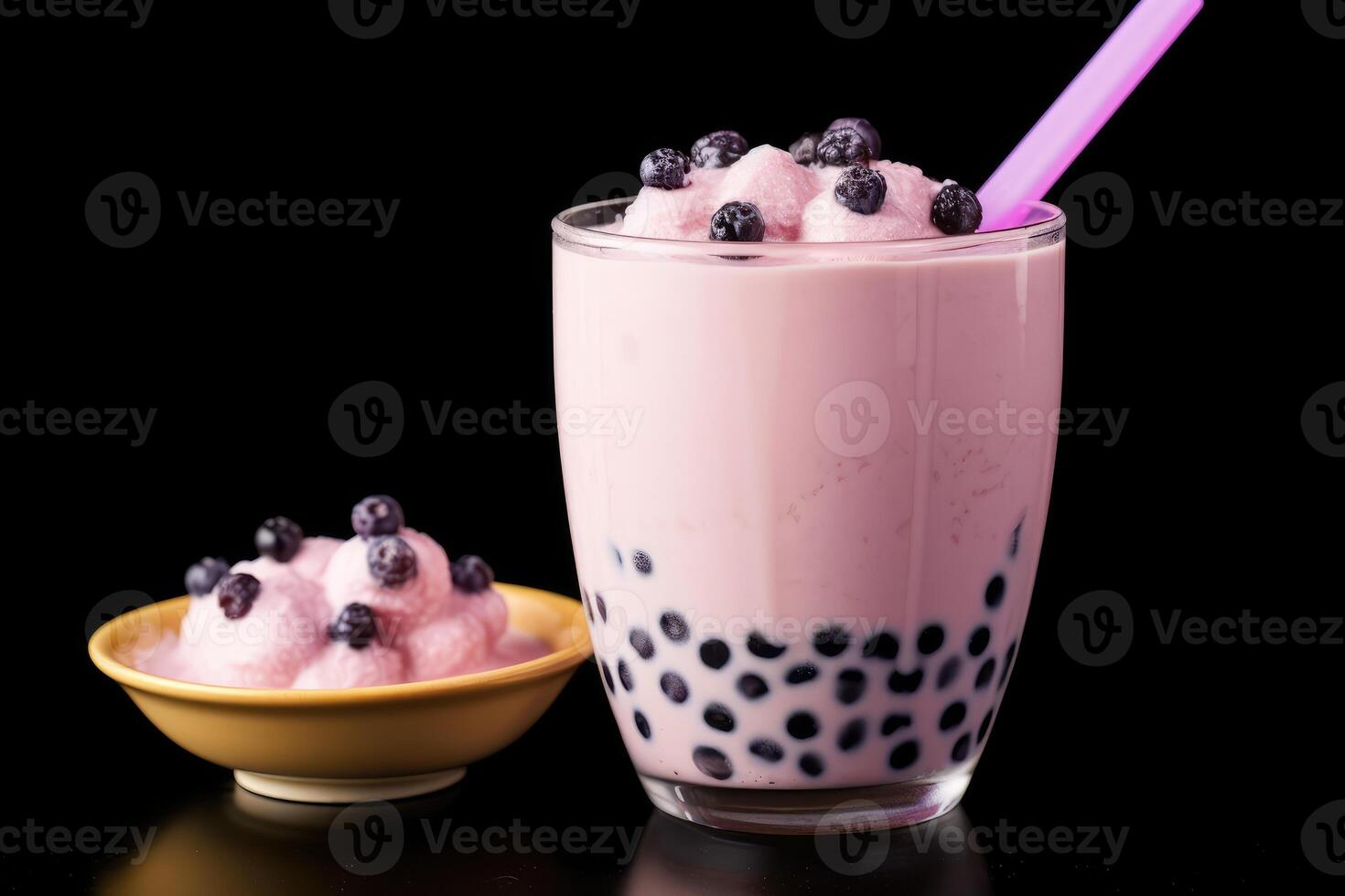 bubble taro milk tea Profesional advertising Food Photography photo