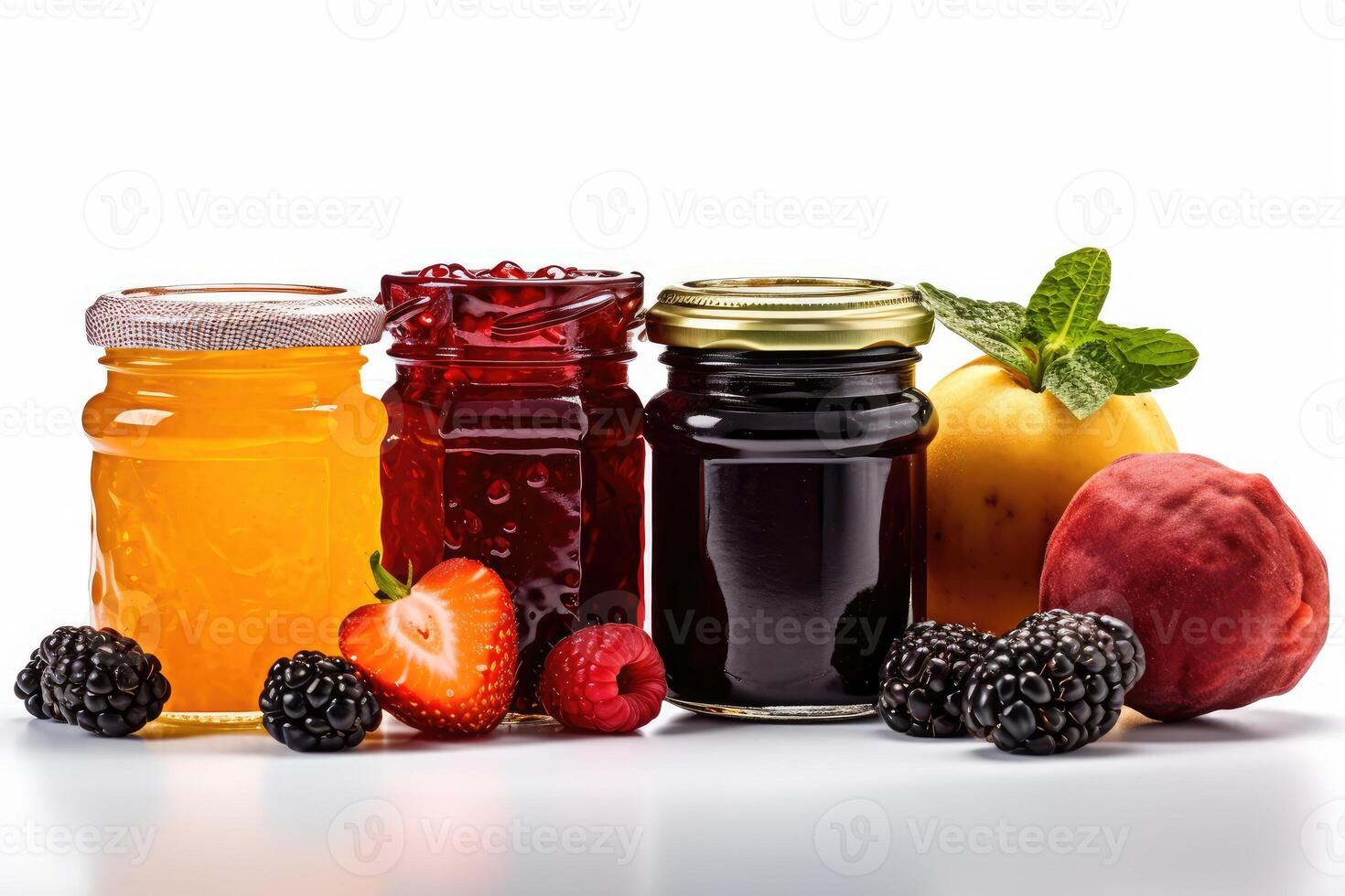 fruits jam in the kitchen table professional food photography photo