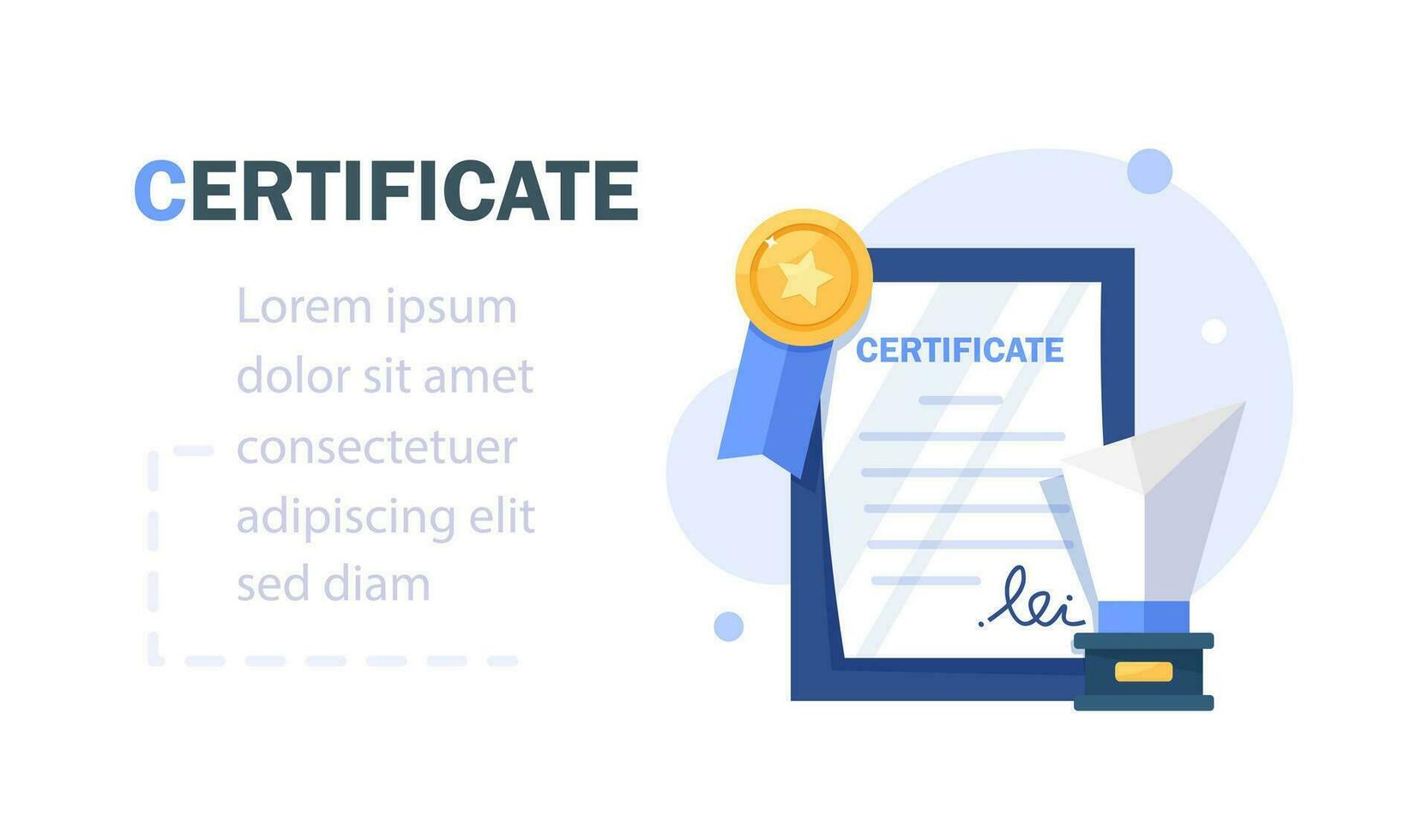 award certificate,Achievement, award, grant, diploma concepts. Premium quality graphic design elements vector