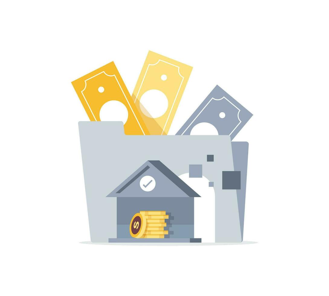 Online banking theme, Banking folder,People sending and receiving money vector
