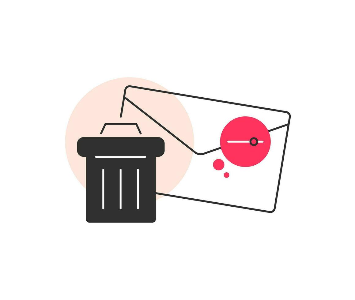 Email and messaging,Email marketing campaign,flat design icon vector illustration