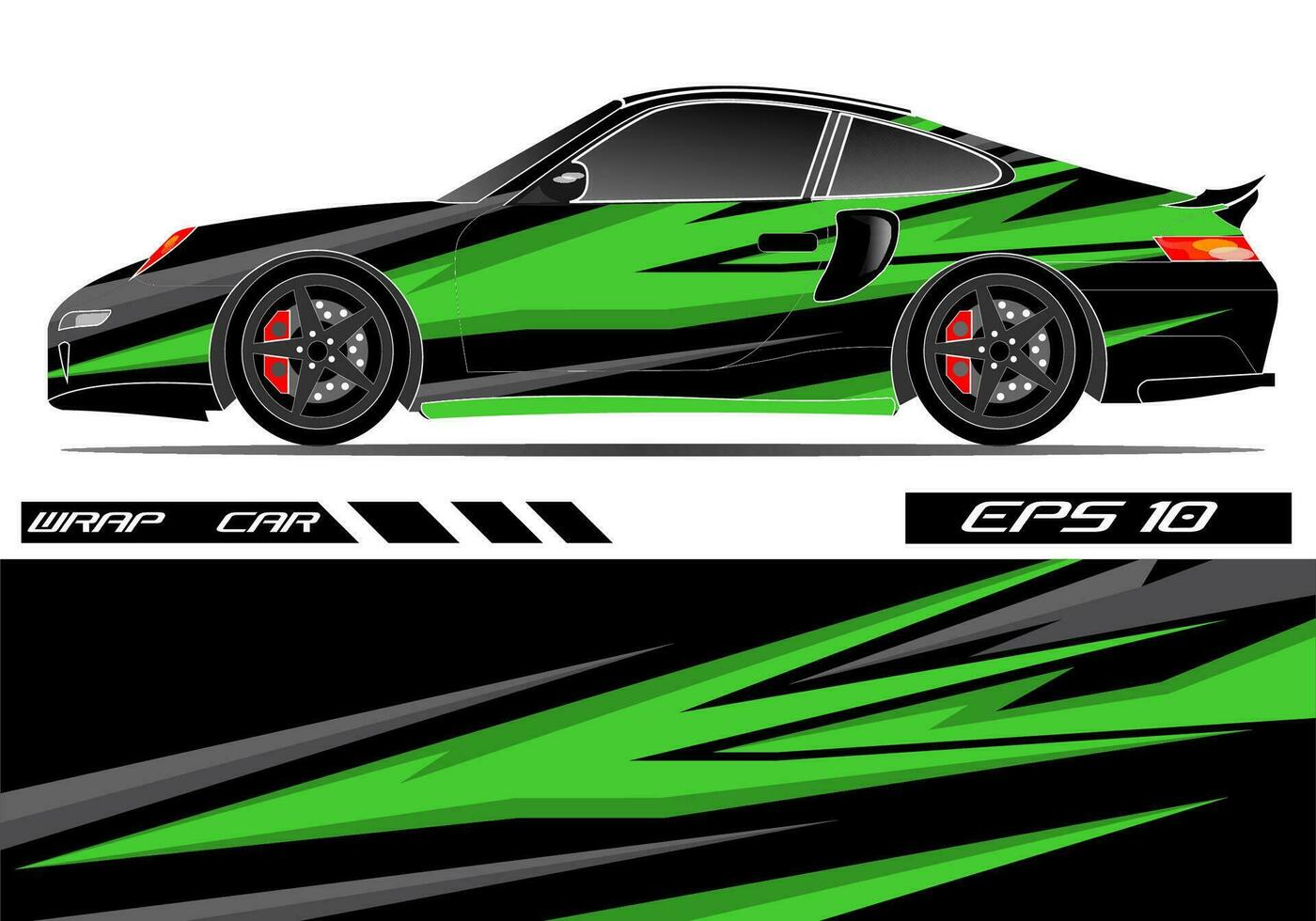 Car wrap decal design concept. Abstract grunge background for wrap vehicles, race cars, cargo vans, pickup trucks and livery. vector
