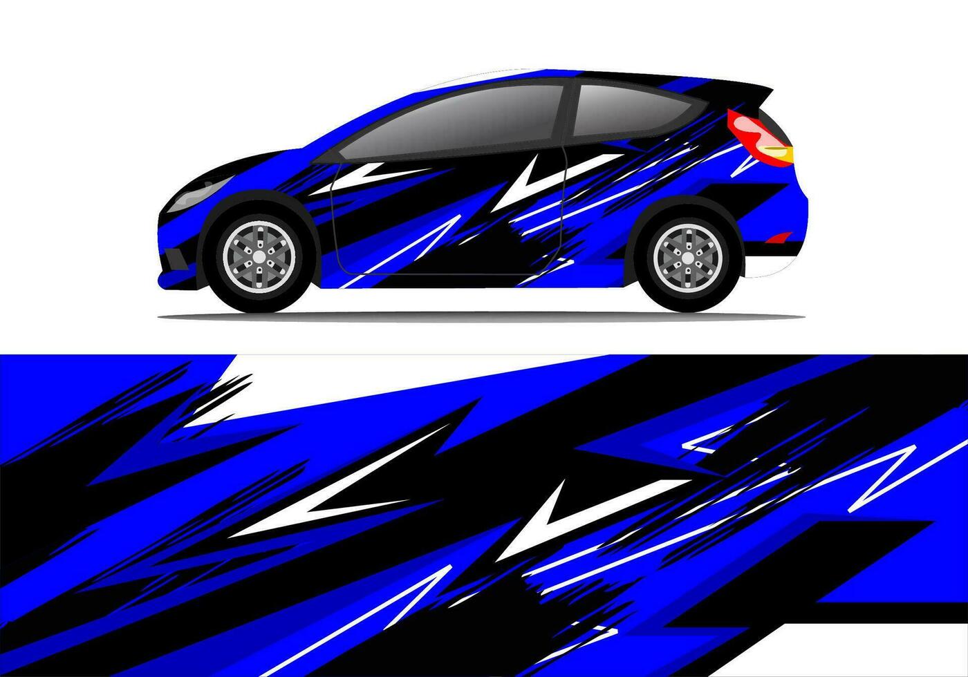 Car wrap decal design concept. Abstract grunge background for wrap vehicles, race cars, cargo vans, pickup trucks and livery. vector