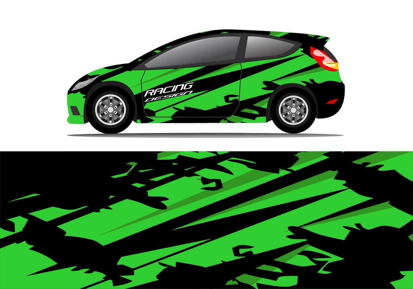 Car wrap decal design concept. Abstract grunge background for wrap vehicles, race cars, cargo vans, pickup trucks and livery. vector