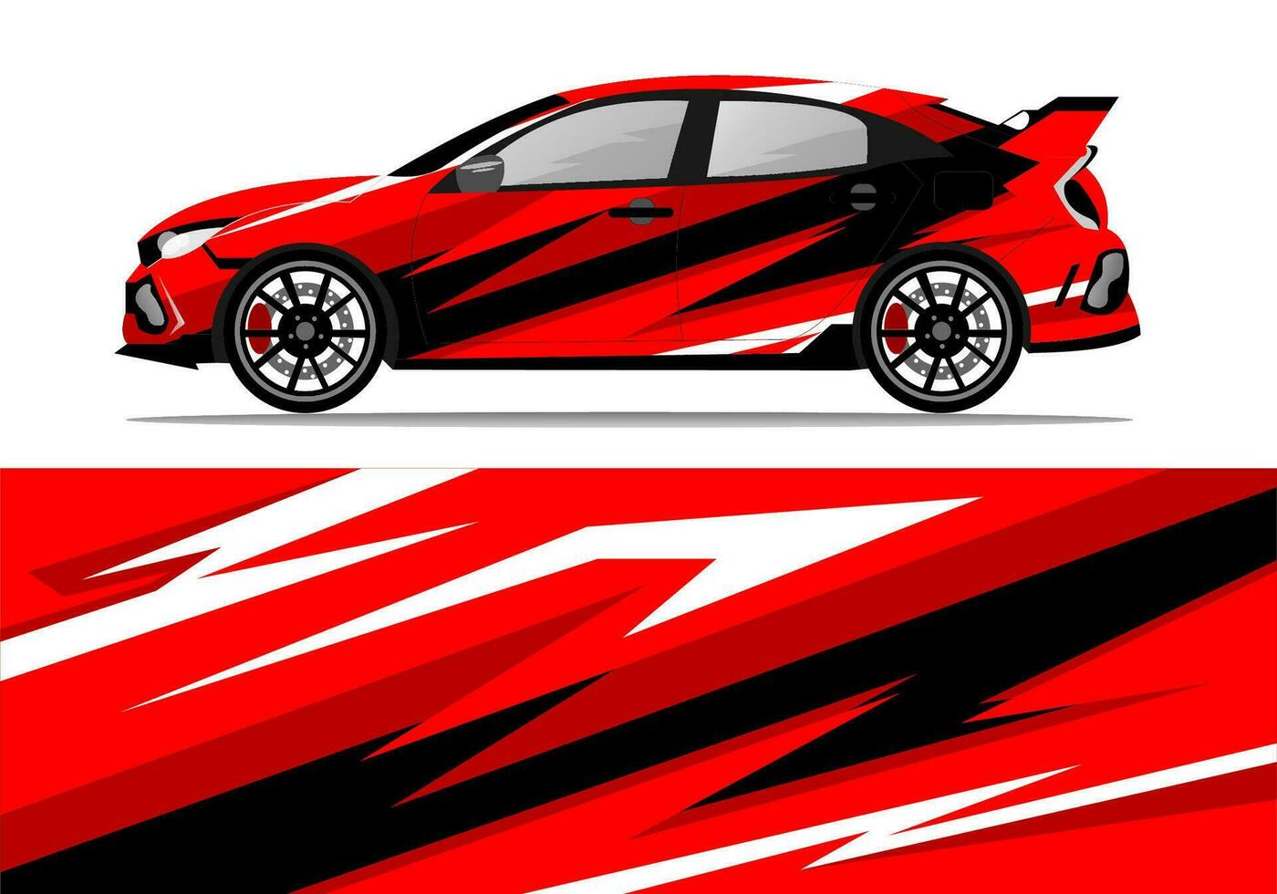 Car wrap decal design concept. Abstract grunge background for wrap vehicles, race cars, cargo vans, pickup trucks and livery. vector