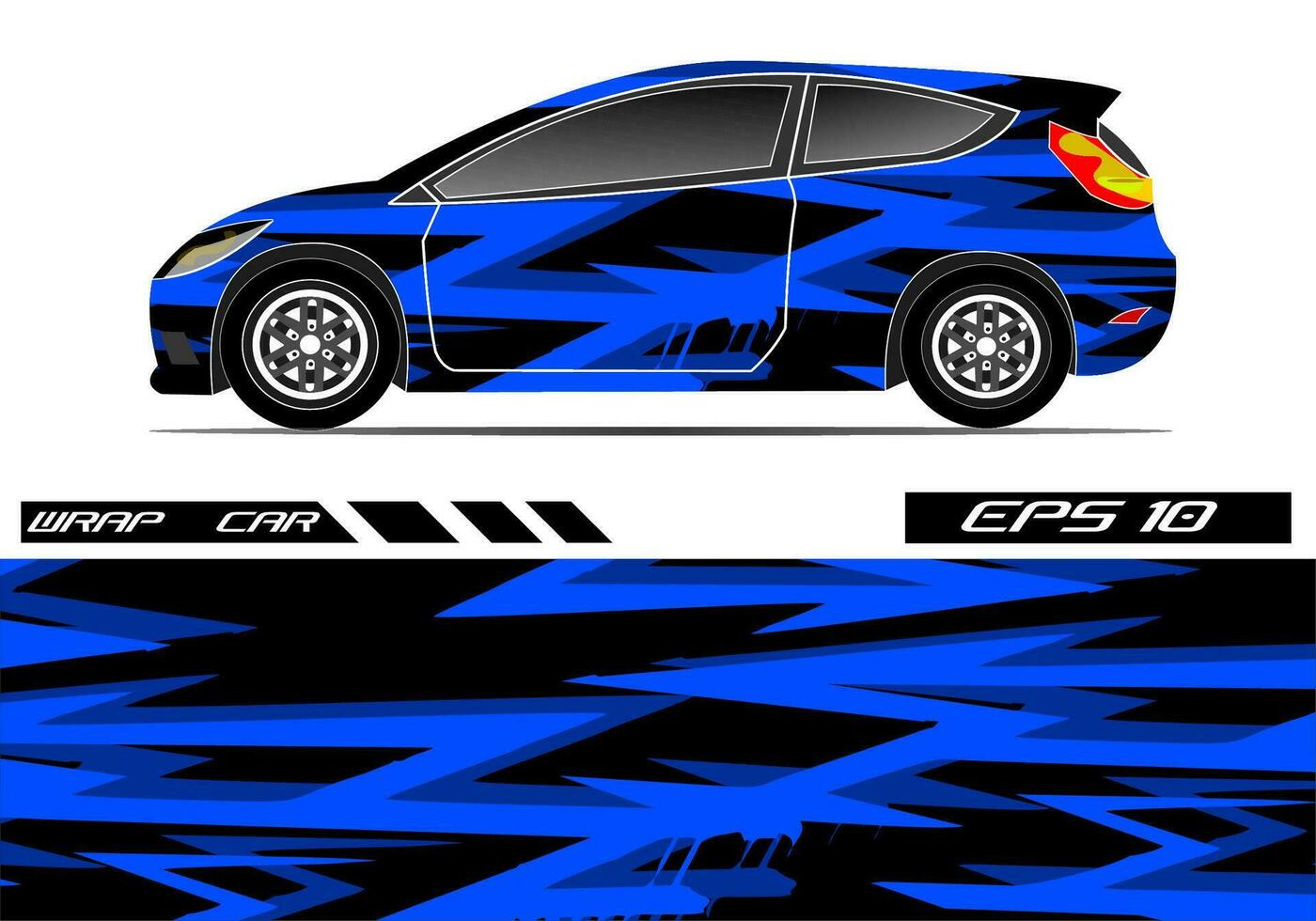 Car wrap decal design concept. Abstract grunge background for wrap vehicles, race cars, cargo vans, pickup trucks and livery. vector