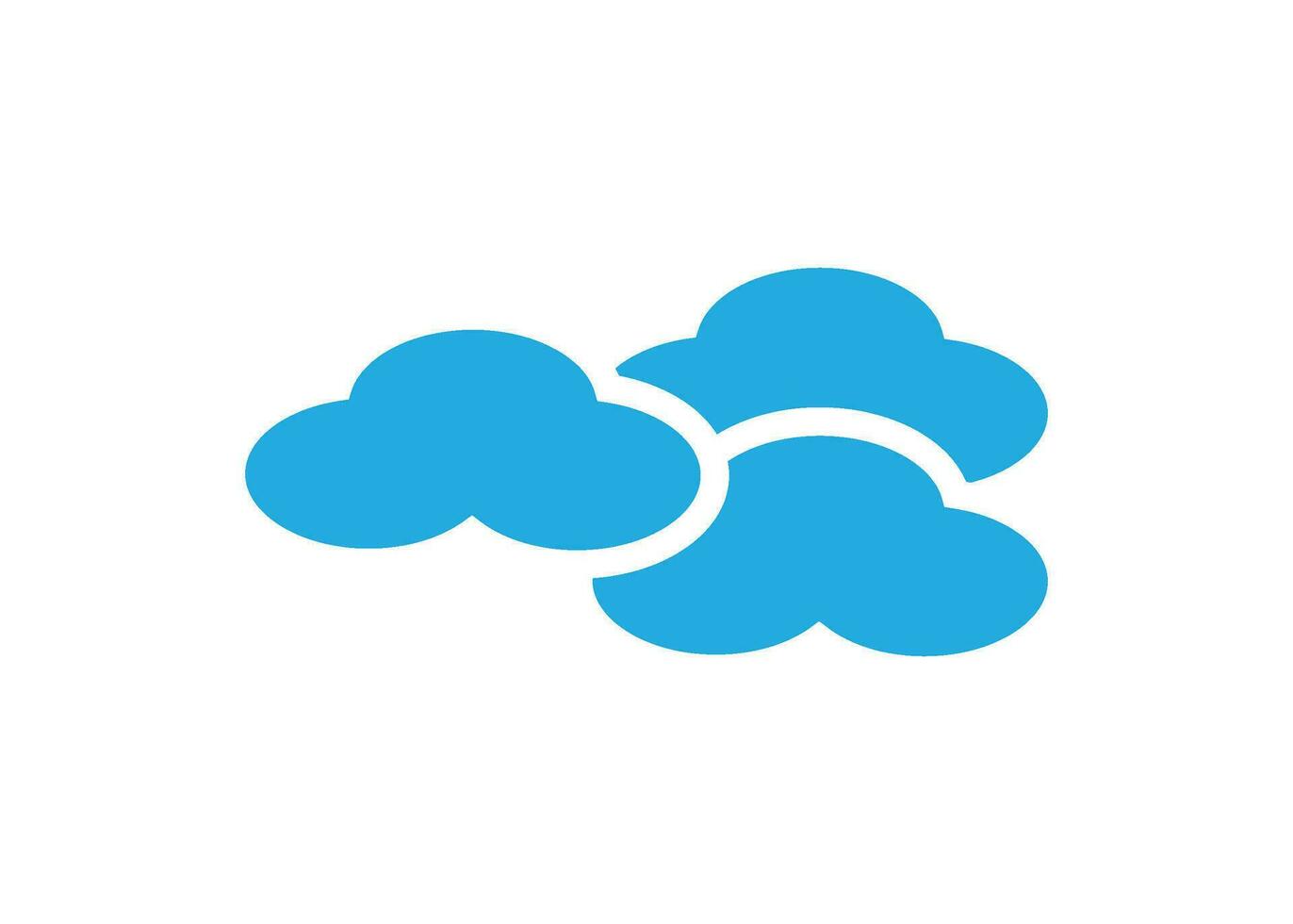 Cloud icon clipart design illustration isolated vector