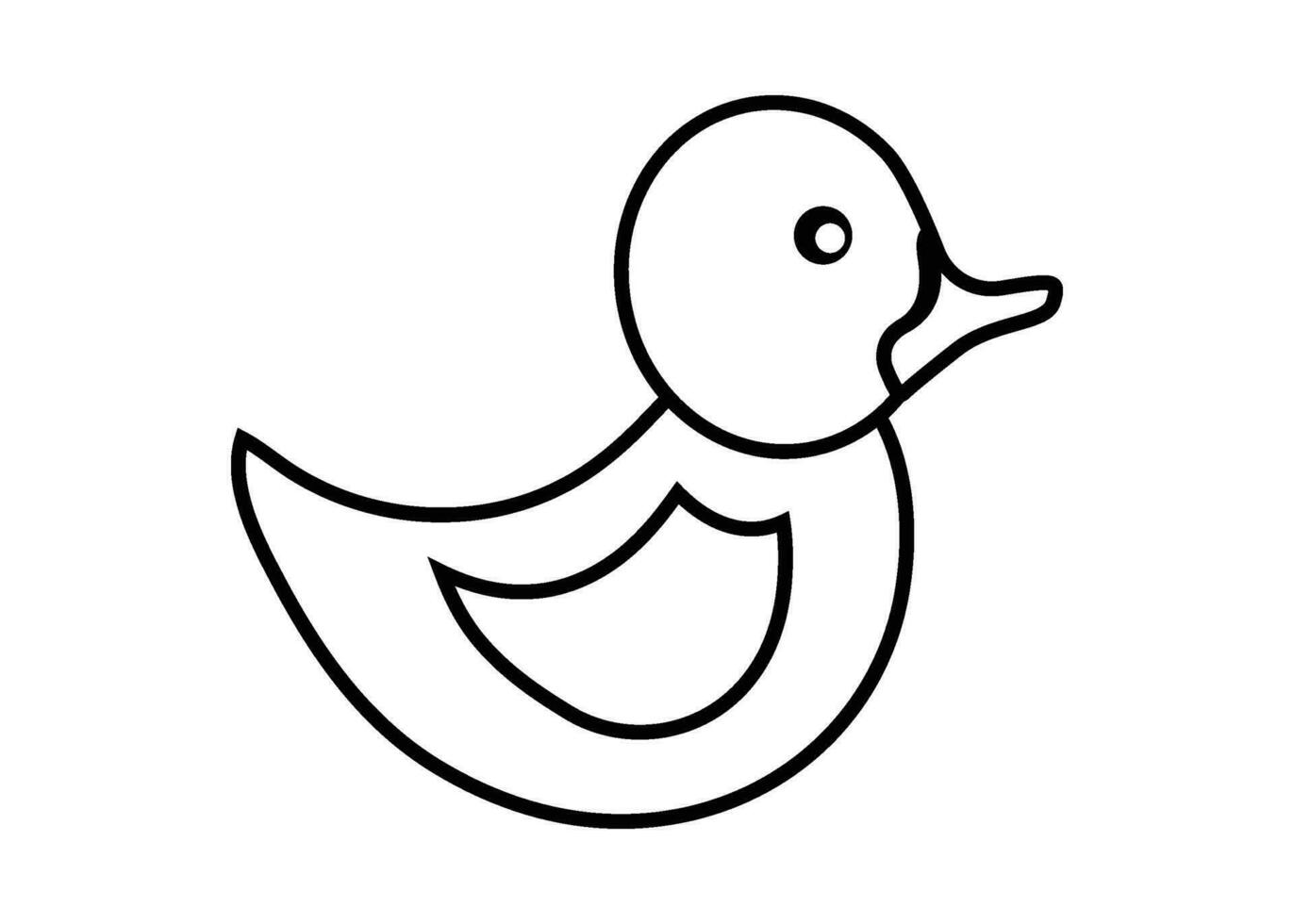 caucho Pato icono diseño modelo ilustración aislado vector