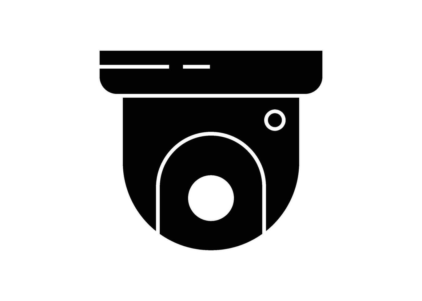 Cctv icon silhouette design template isolated vector