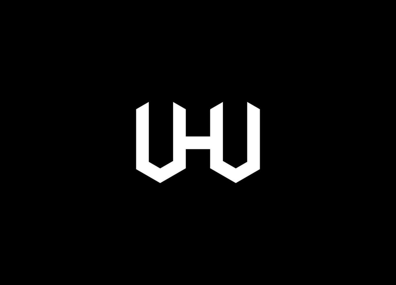 Letter UHU creative logo design vector. UHU letter design for logo and icon. UHU monogram logo.vector illustration with black background. vector