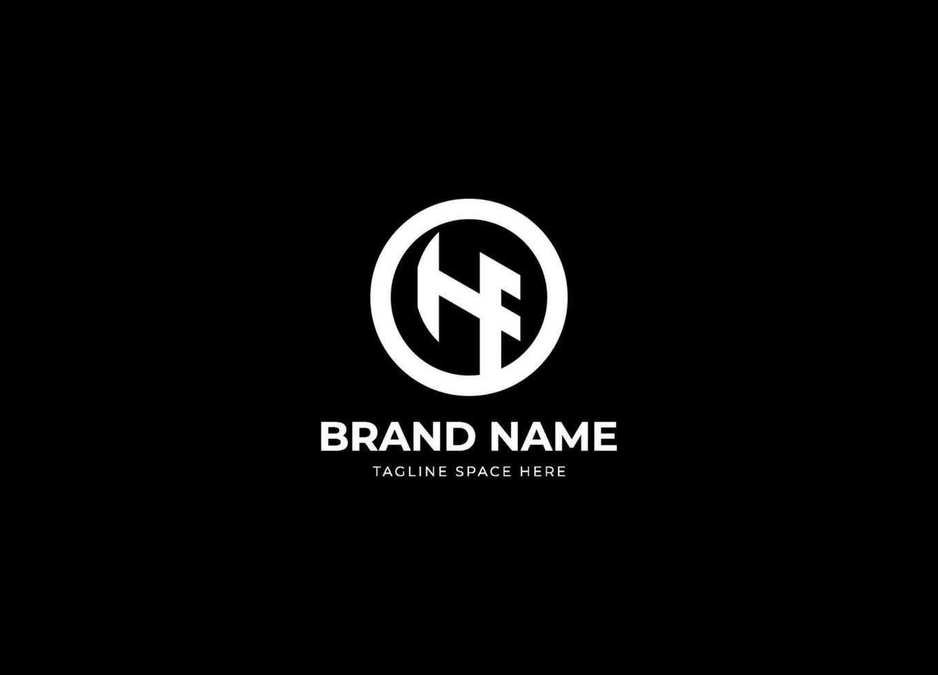 HF letter logo. Unique attractive creative modern initial HF initial based letter icon logo. Creative and Minimalist Letter HF Logo Design Icon vector