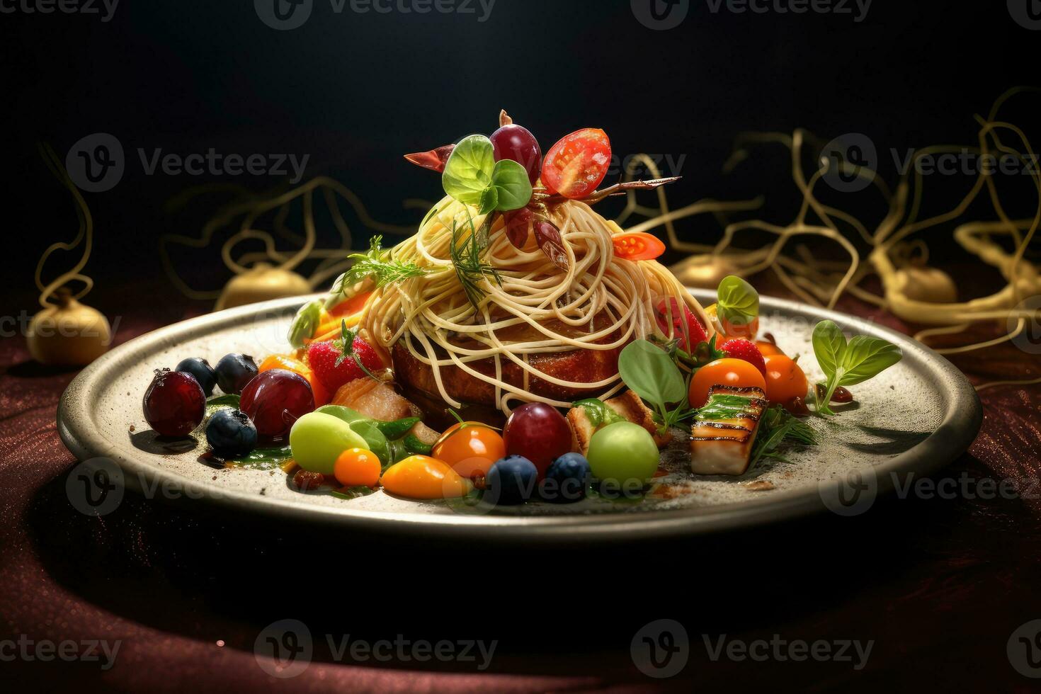 fine dining Profesional advertising Food Photography AI Generated photo