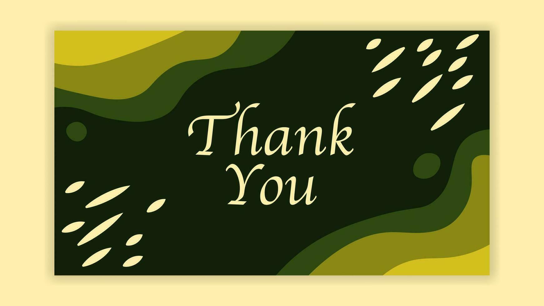 thanks banner with natural green banner vector