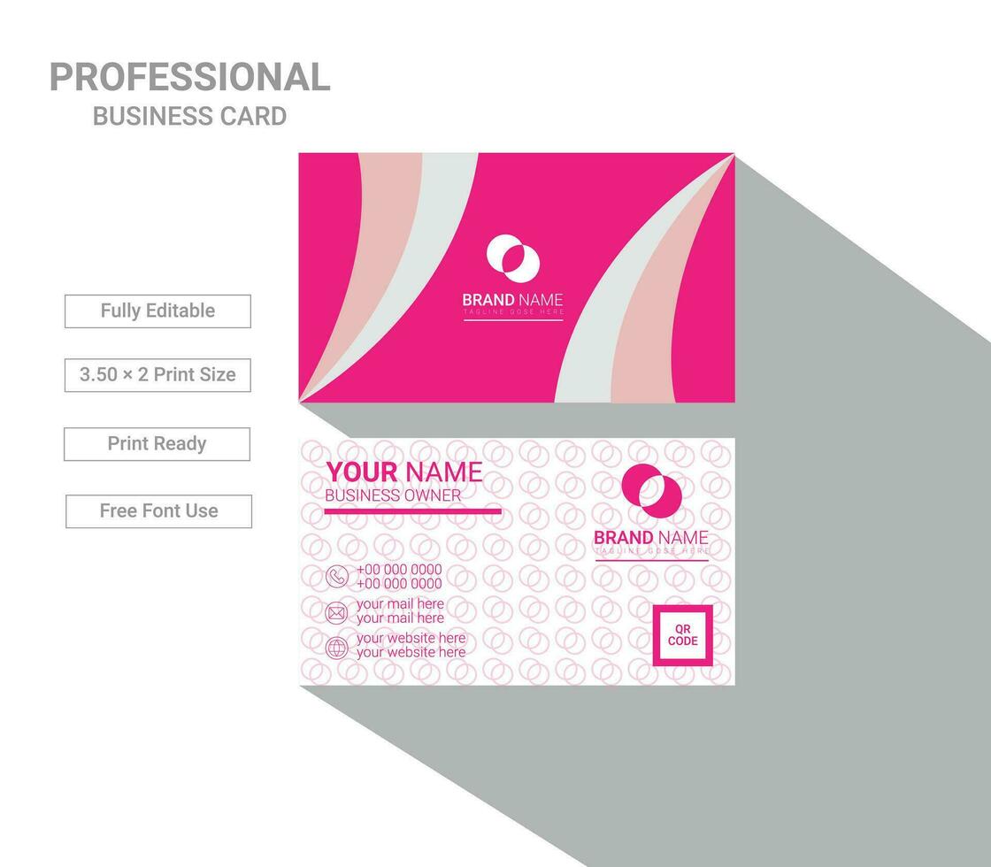 Modern Business Card Template Design vector