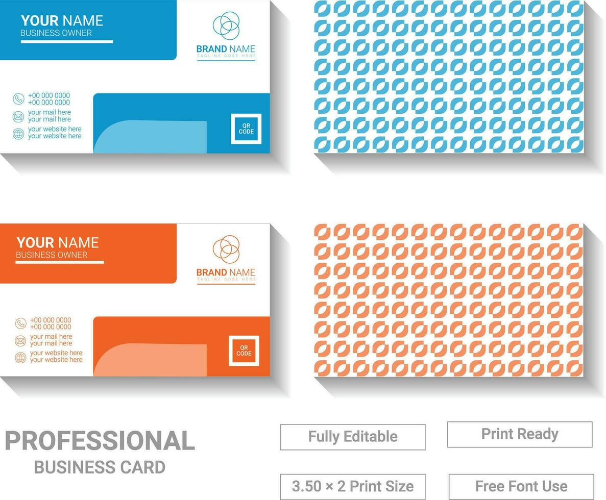 Modern Business Card Template Design vector