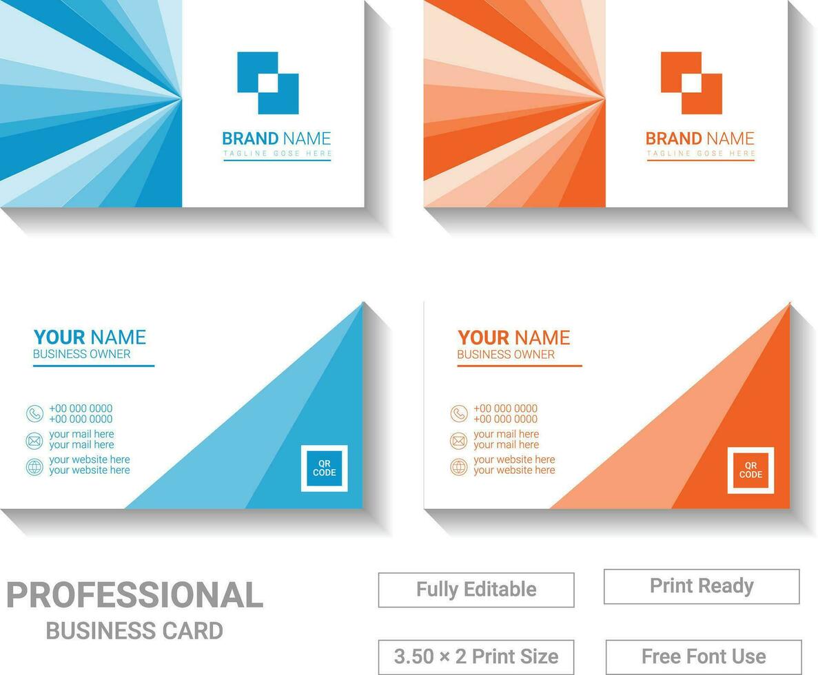 Modern Business Card Template Design vector