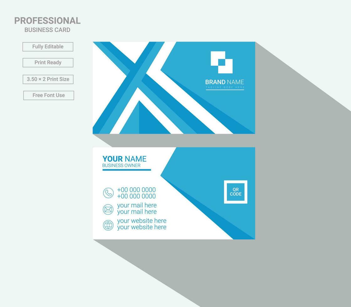 Modern Business Card Template Design vector