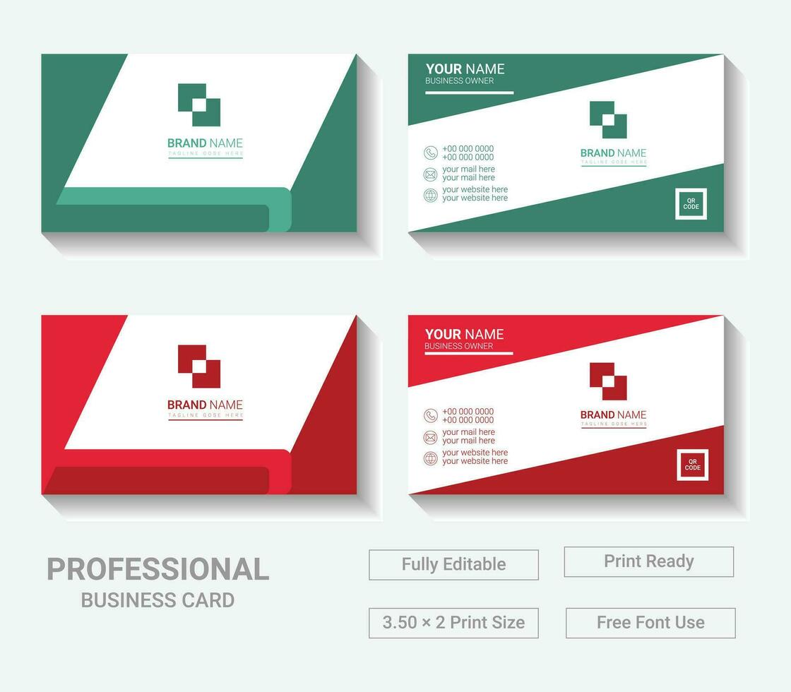 Modern Business Card Template Design vector