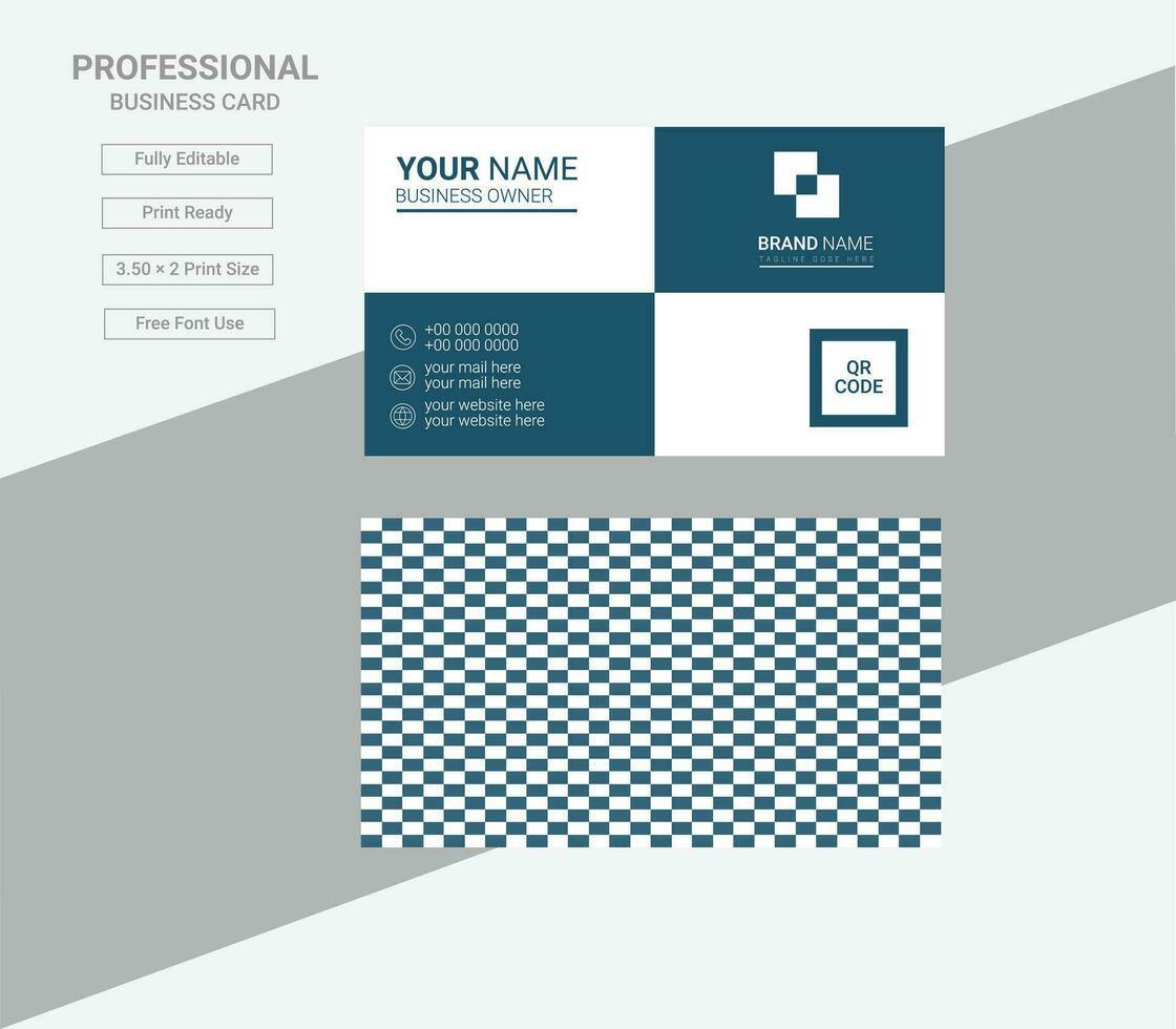 Modern Business Card Template Design vector