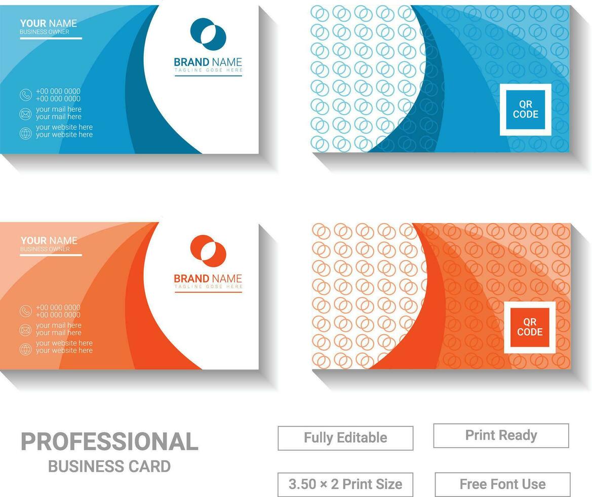 Modern Business Card Template Design vector